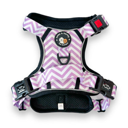Zig Zag Wag Pastel Purple - Adventure No Pull Harness