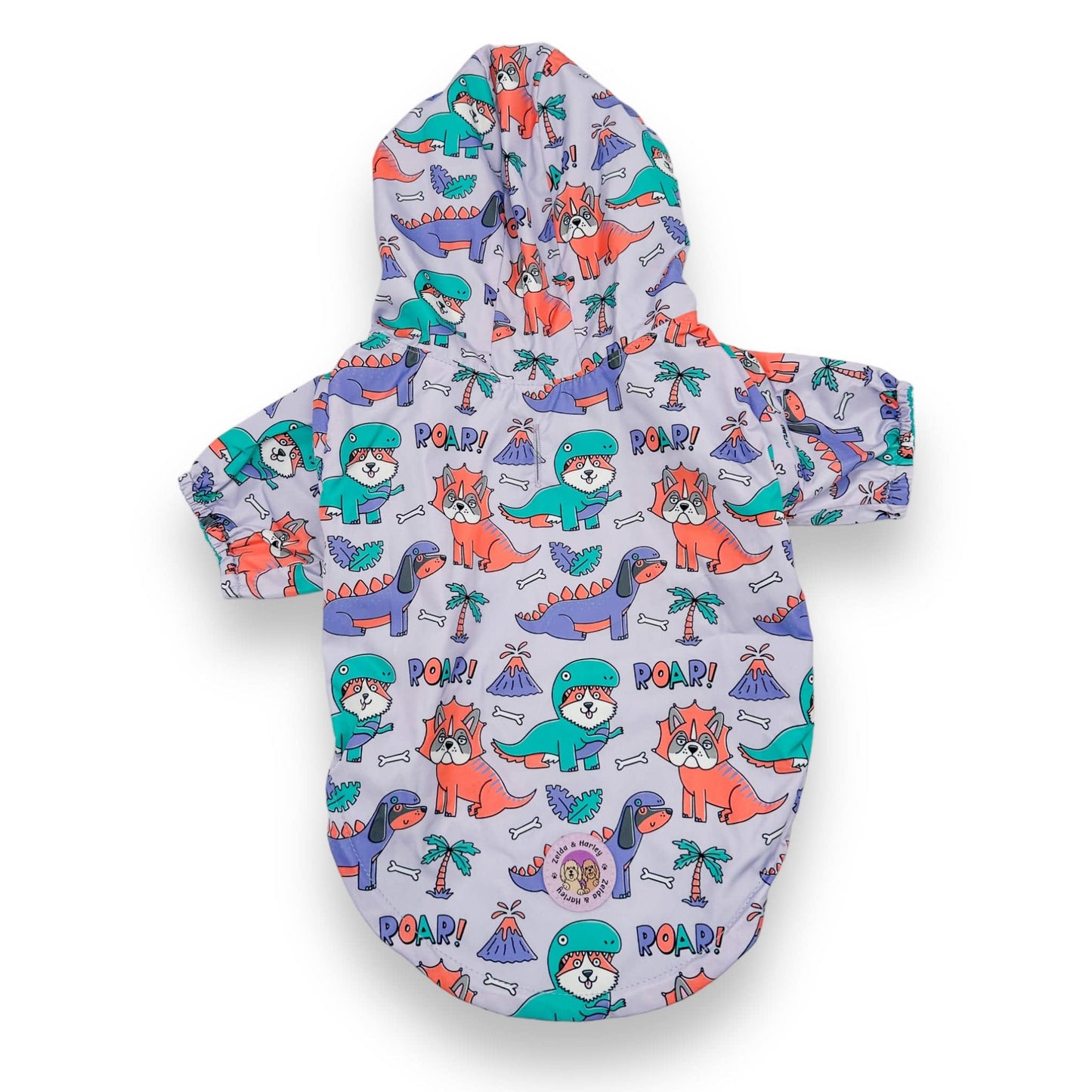 Doggosaurus Rex Reversible Dog Raincoat