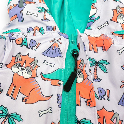 Doggosaurus Rex Reversible Dog Raincoat