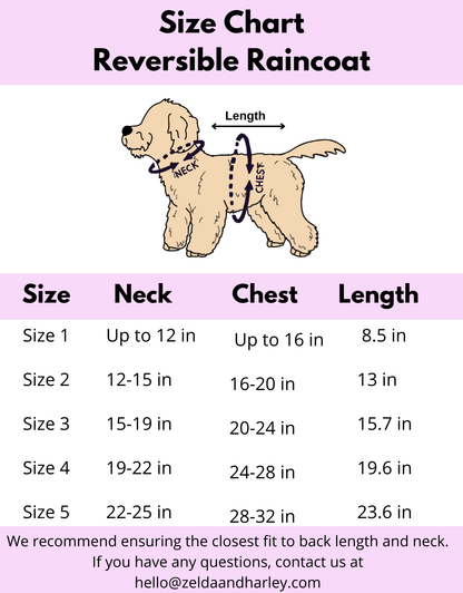 Doggosaurus Rex Reversible Dog Raincoat