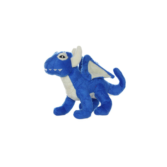 Tuffy Dog Toys - VIP Products - Mighty Jr Dragon - Blue, Plush, Squeaky Dog Toy - Doot's Pet LLC Collars For A Cause