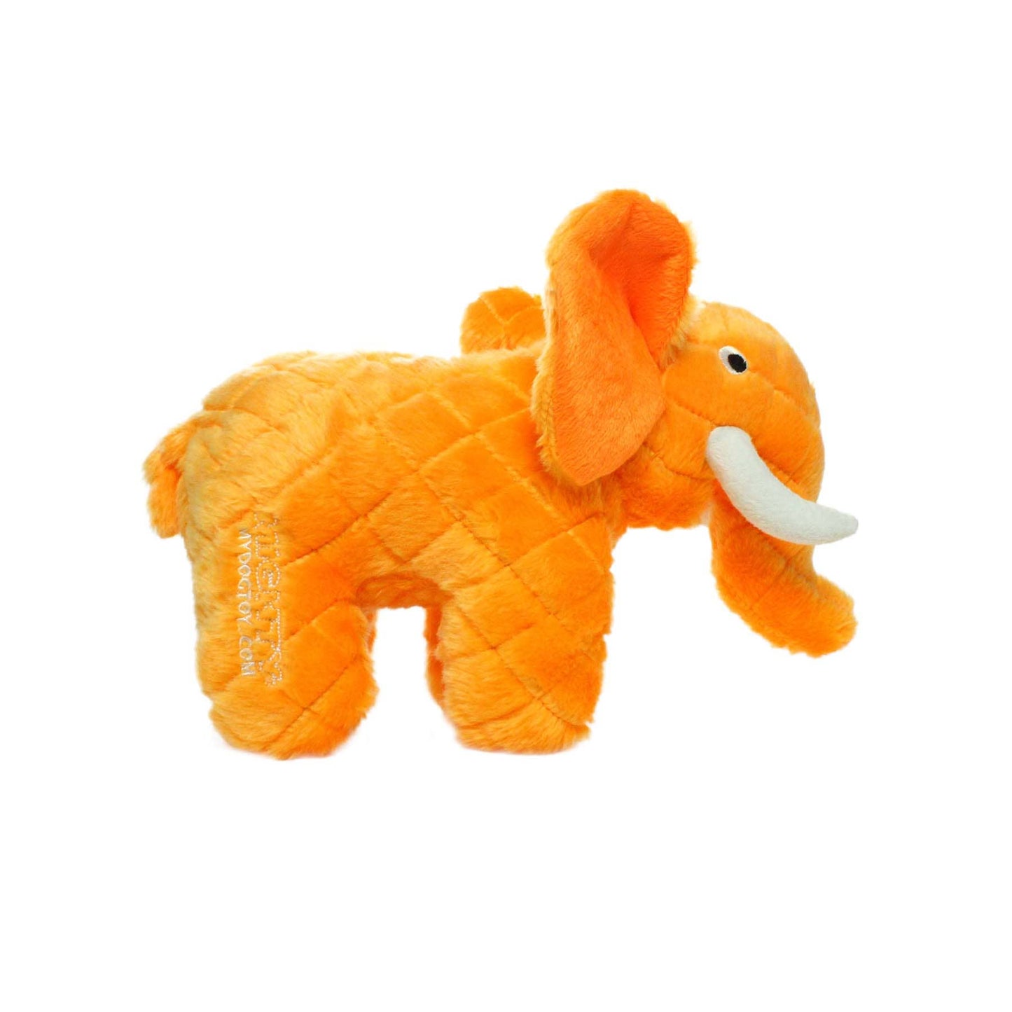 Tuffy Dog Toys - VIP Products - Mighty Safari Elephant - Orange, Plush, Squeaky Dog Toy - Doot's Pet LLC Collars For A Cause