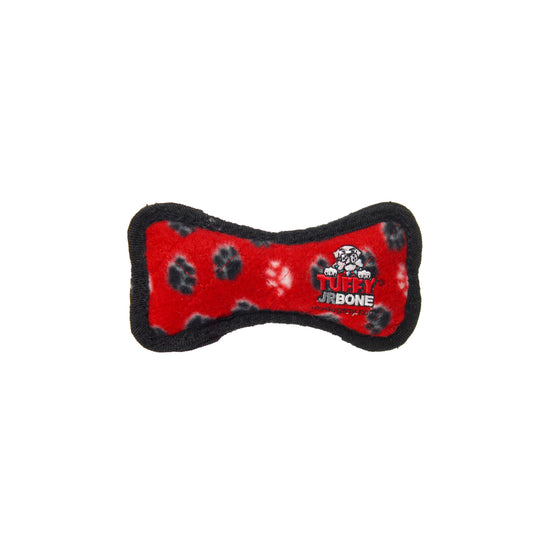 Tuffy Dog Toys - VIP Products - Tuffy Jr Bone - Red Paw, Durable, Tough, Squeaky Dog Toy - Doot's Pet LLC Collars For A Cause