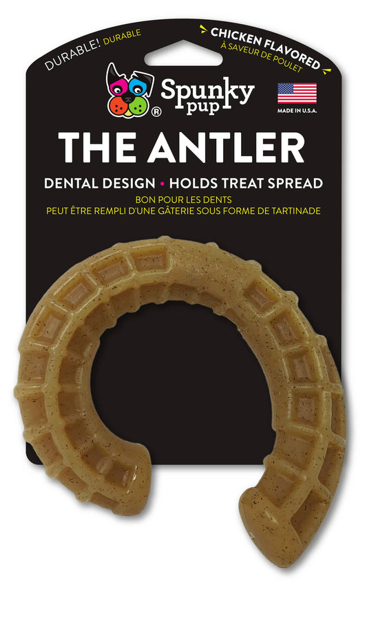 Spunky Pup - Hard Chew Nylon Antlers - Made in the USA - The Antler - Ram - Doot's Pet LLC Collars For A Cause
