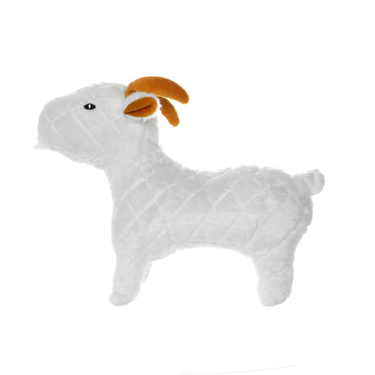 Tuffy Dog Toys - VIP Products - Mighty Farm Goat, Plush, Squeaky Dog Toy - Doot's Pet LLC Collars For A Cause